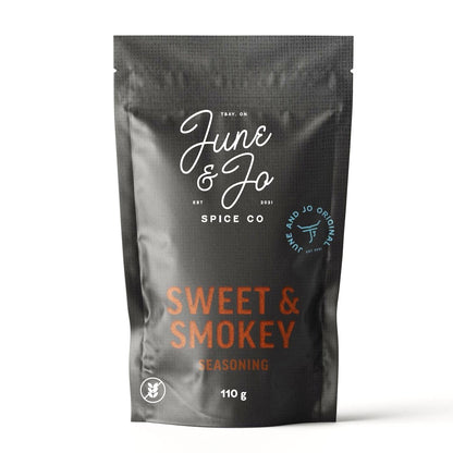 Sweet & Smokey Seasoning (110g Gluten Free) by June & Jo Spice Co — Spices — Grilling, smoking, frying or baking, this sea...