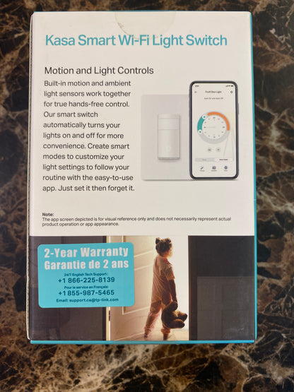 Kasa Smart Wi-Fi Light Switch Motion-Activated