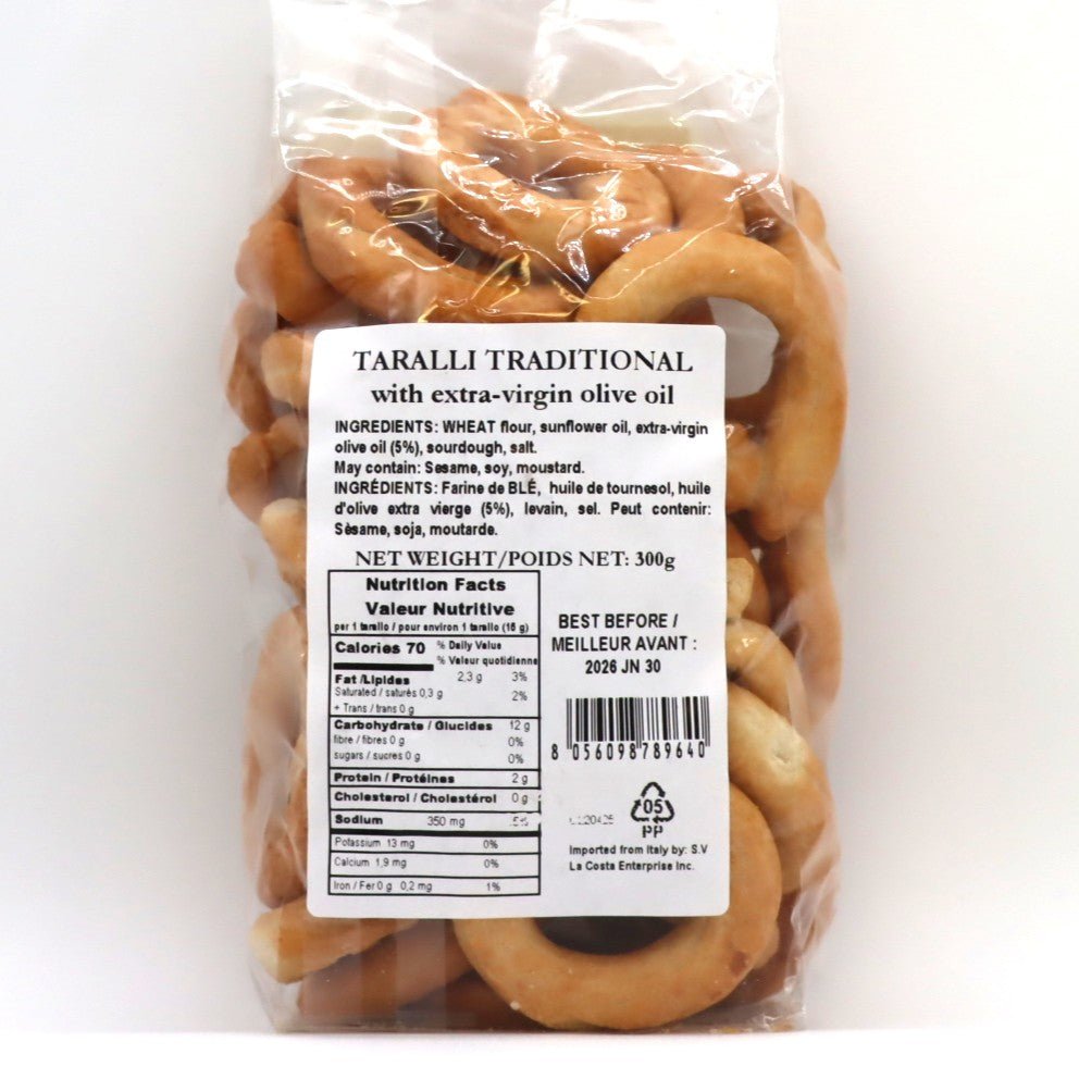 Artisan Tarali Pugliese - De Luca's Specialty Foods - AgriTech North