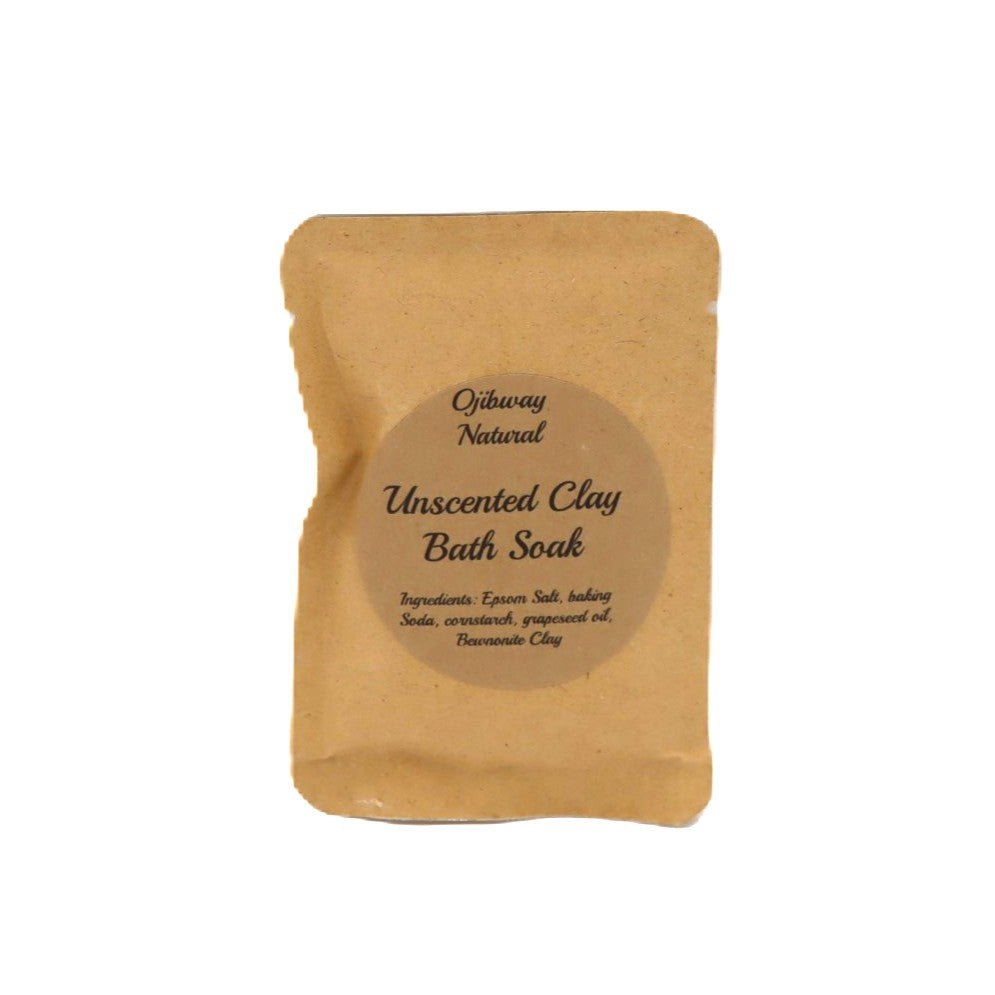 Bath Soak Singles - Unscented Clay | Ojibway Natural
