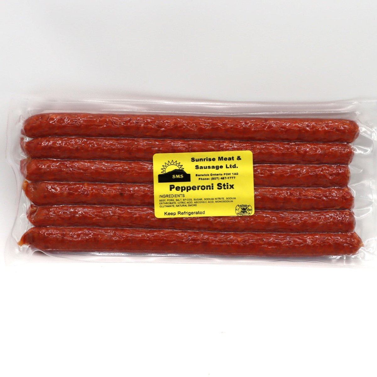 Beef/Pork - Pepperettes - Pepperoni Stix - Sunrise | Sunrise Meat & Sausage