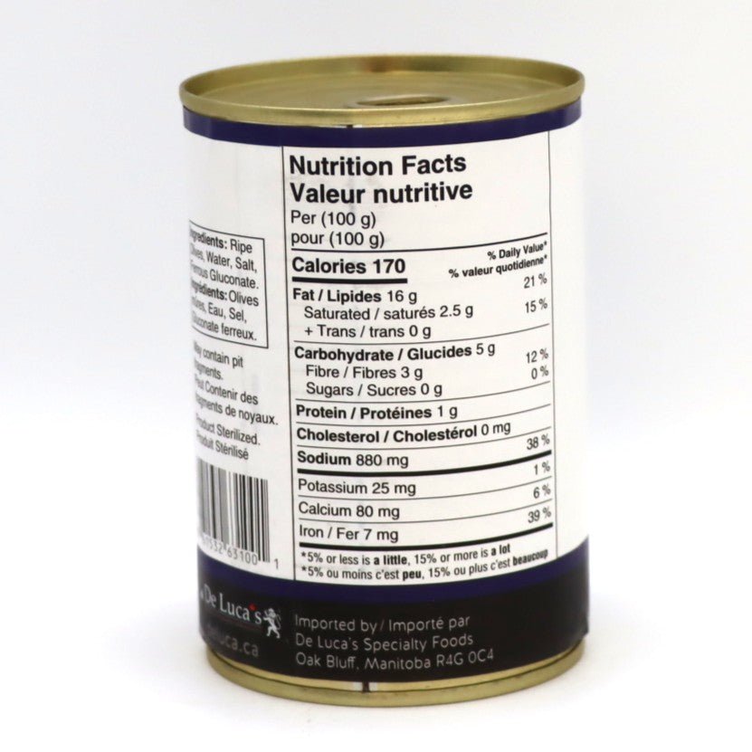 Black Olives - De Luca's Specialty Foods - AgriTech North