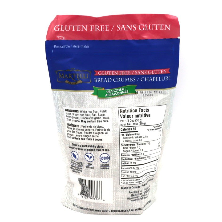 Bread Crumbs - Seasoned - Gluten Free | Martelli