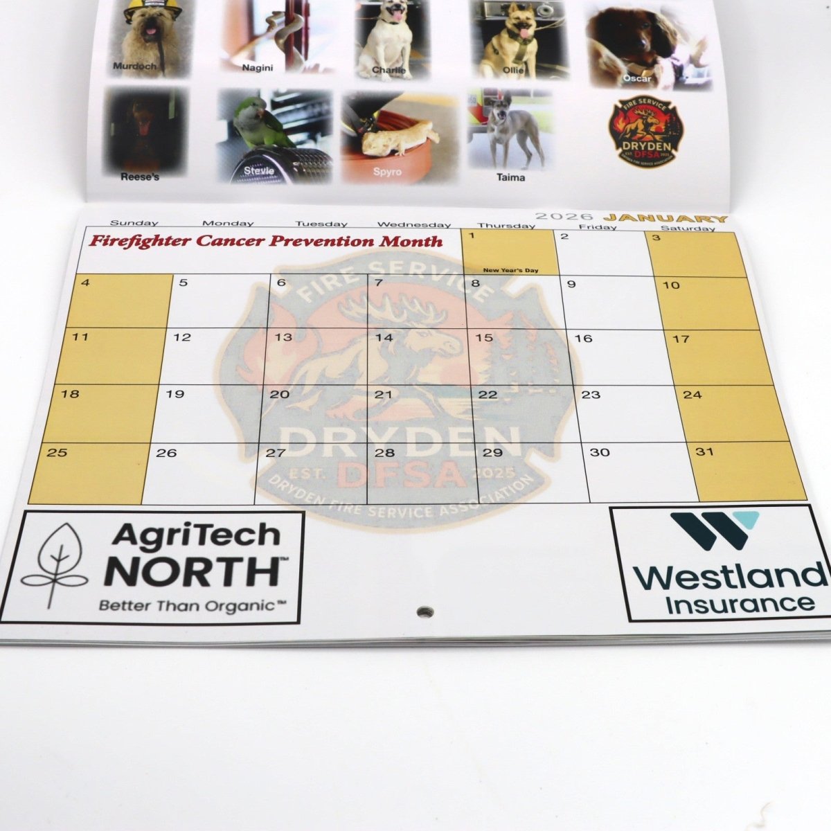 Calendar 2026 - Dryden Fire Service - AgriTech North