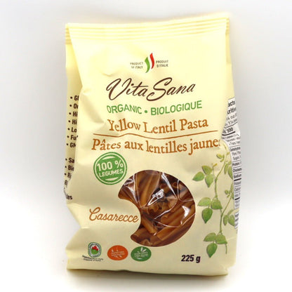 Casarecce - Yellow Lentil Pasta - Organic | Vita Sana
