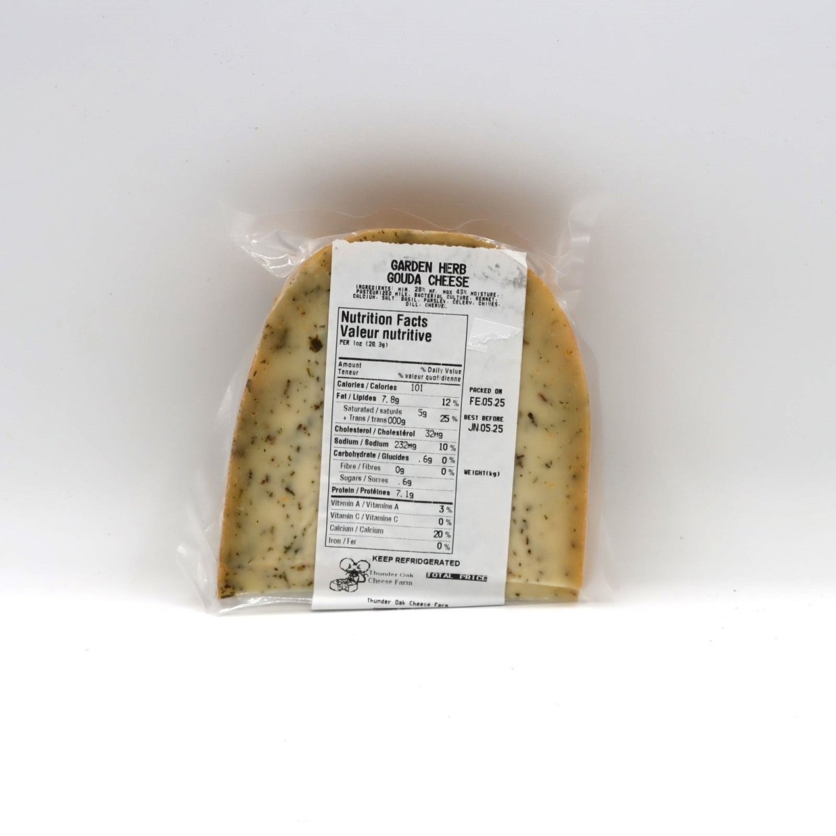Cheese - Gouda - Garden Herb - Thunder Oak Cheese Farm | Thunder Oak Cheese Farm