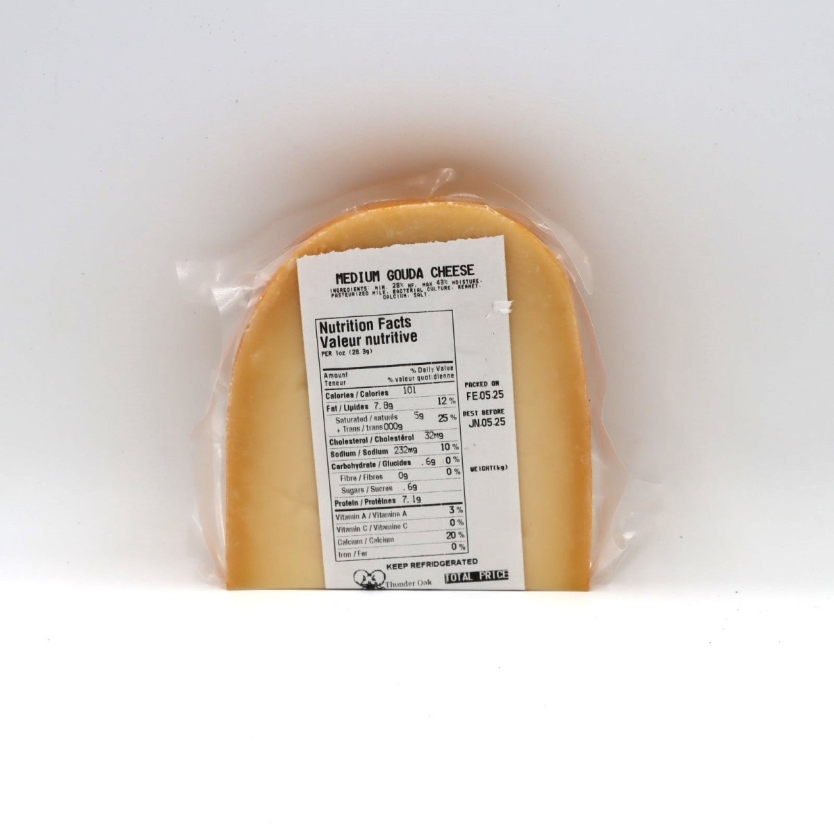 Cheese - Gouda - Medium - Thunder Oak Cheese Farm | Thunder Oak Cheese Farm