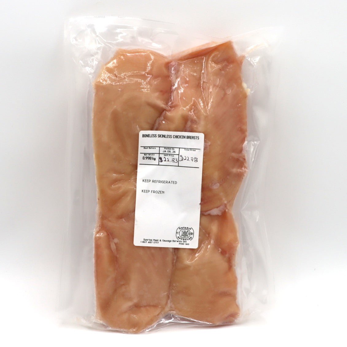 Chicken - Breast - Boneless - 4pk - Sunrise | Sunrise Meat & Sausage