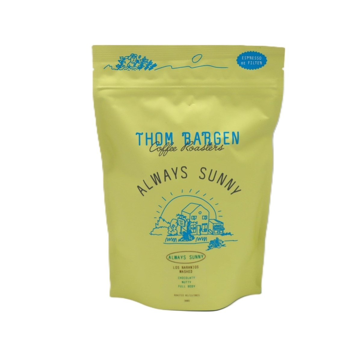 Coffee - Always Sunny - Opitas - Whole Bean - Espresso or Filter | Thom Bargen