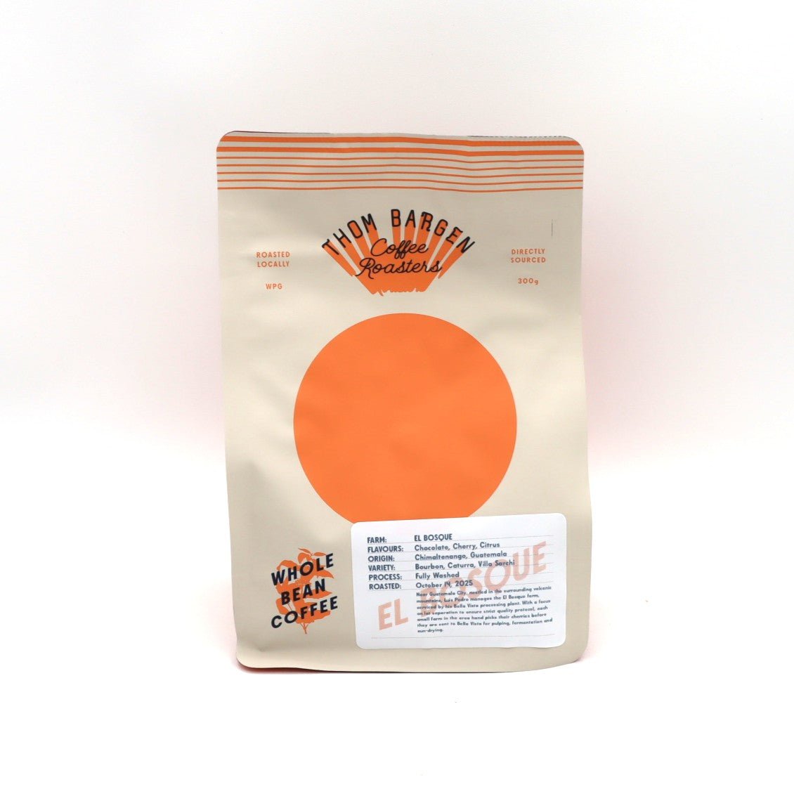 Coffee - El Bosque - 300g - Wholebean | Thom Bargen
