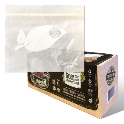 Compostable Zip - Top Bags - Refresh Packaging - AgriTech North