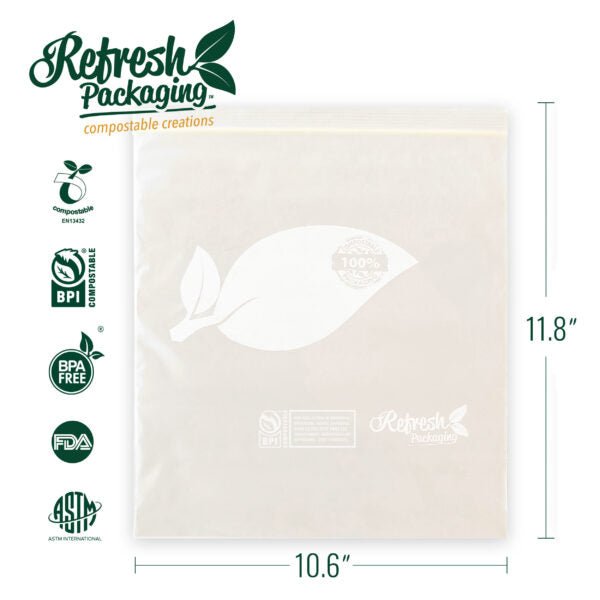 Compostable Zip - Top Bags - Refresh Packaging - AgriTech North