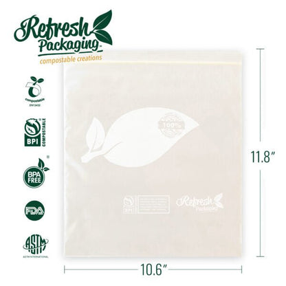 Compostable Zip - Top Bags - Refresh Packaging - AgriTech North