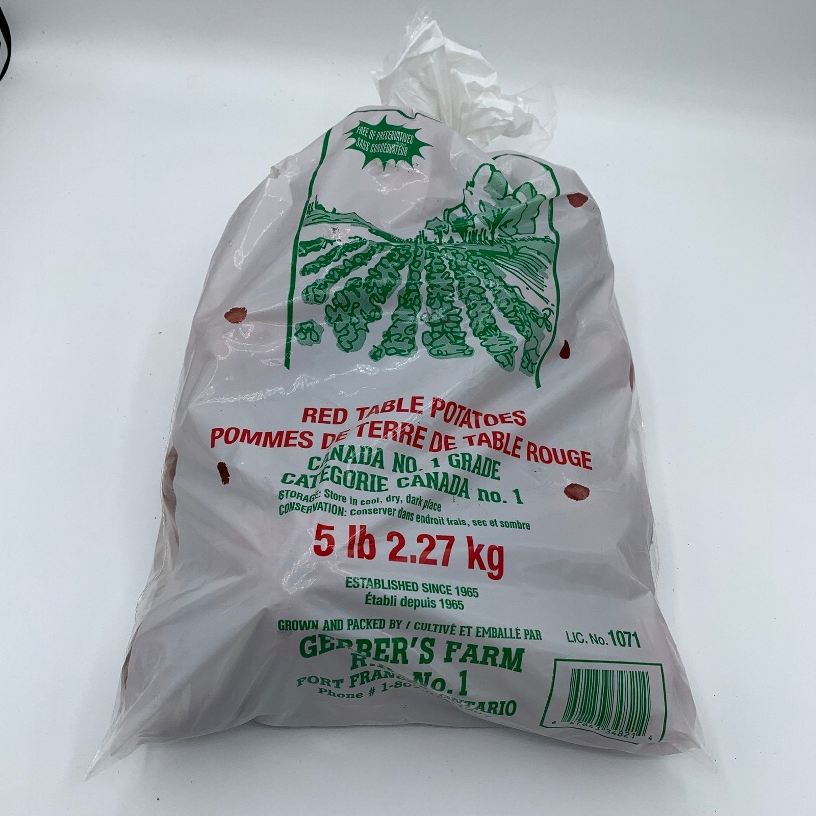 Farm Potatoes 5lb. bag - Gerber Farms - AgriTech North