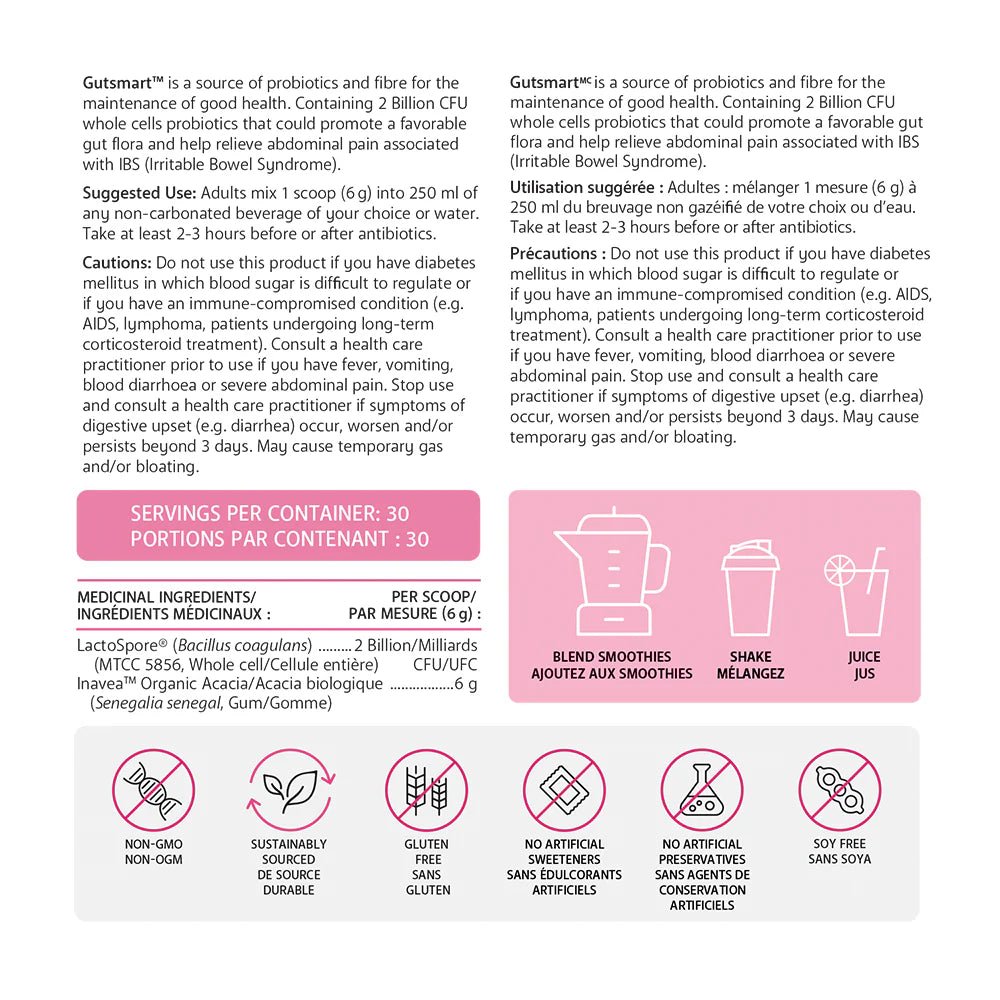 Fibre - GutSmart Prebiotic & Probiotic Formula - Smart Solutions - AgriTech North