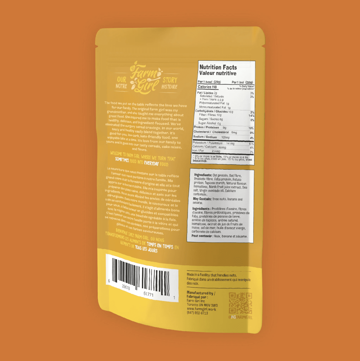 Gluten Free Cereal - Farm Girl Inc. - AgriTech North