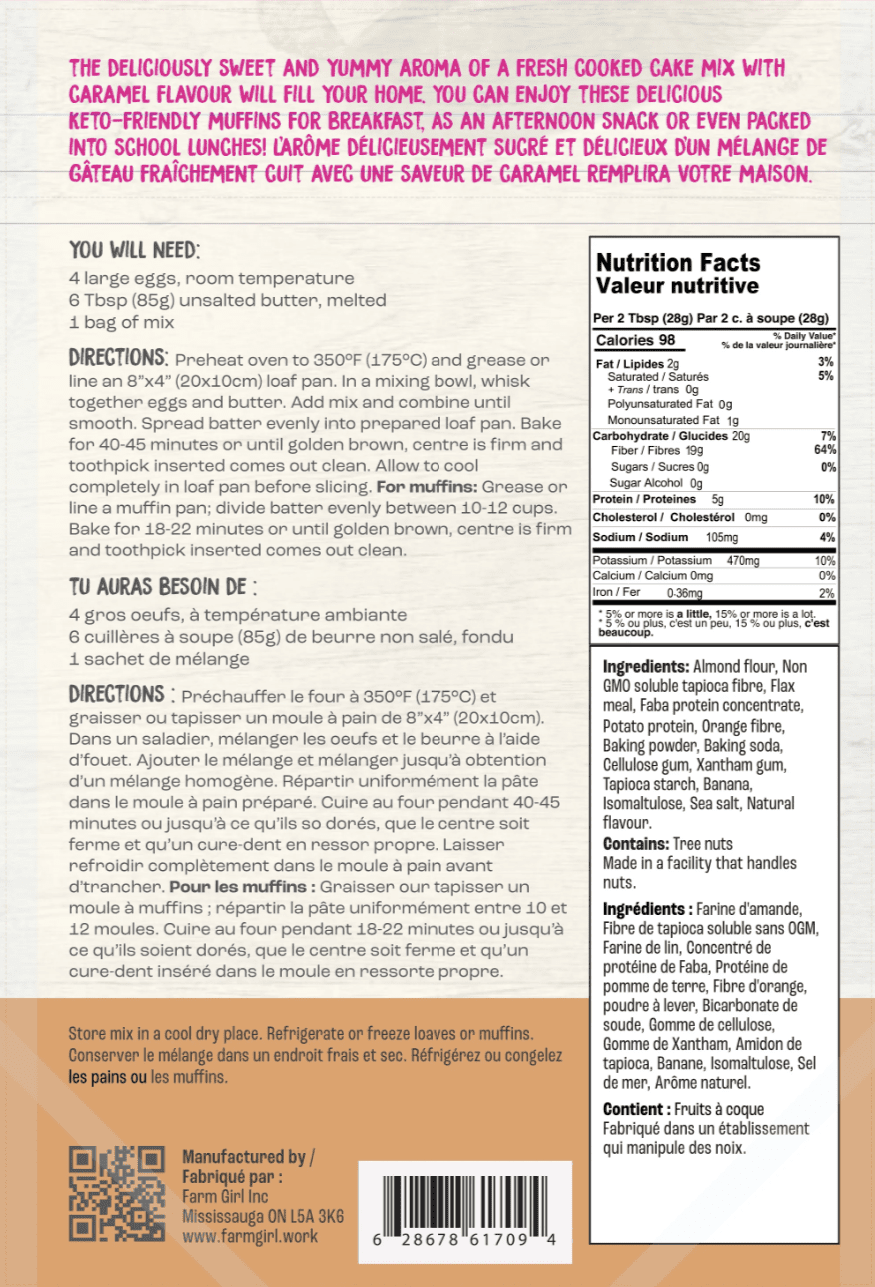Gluten Free Loaf Mixes - Farm Girl Inc. - AgriTech North