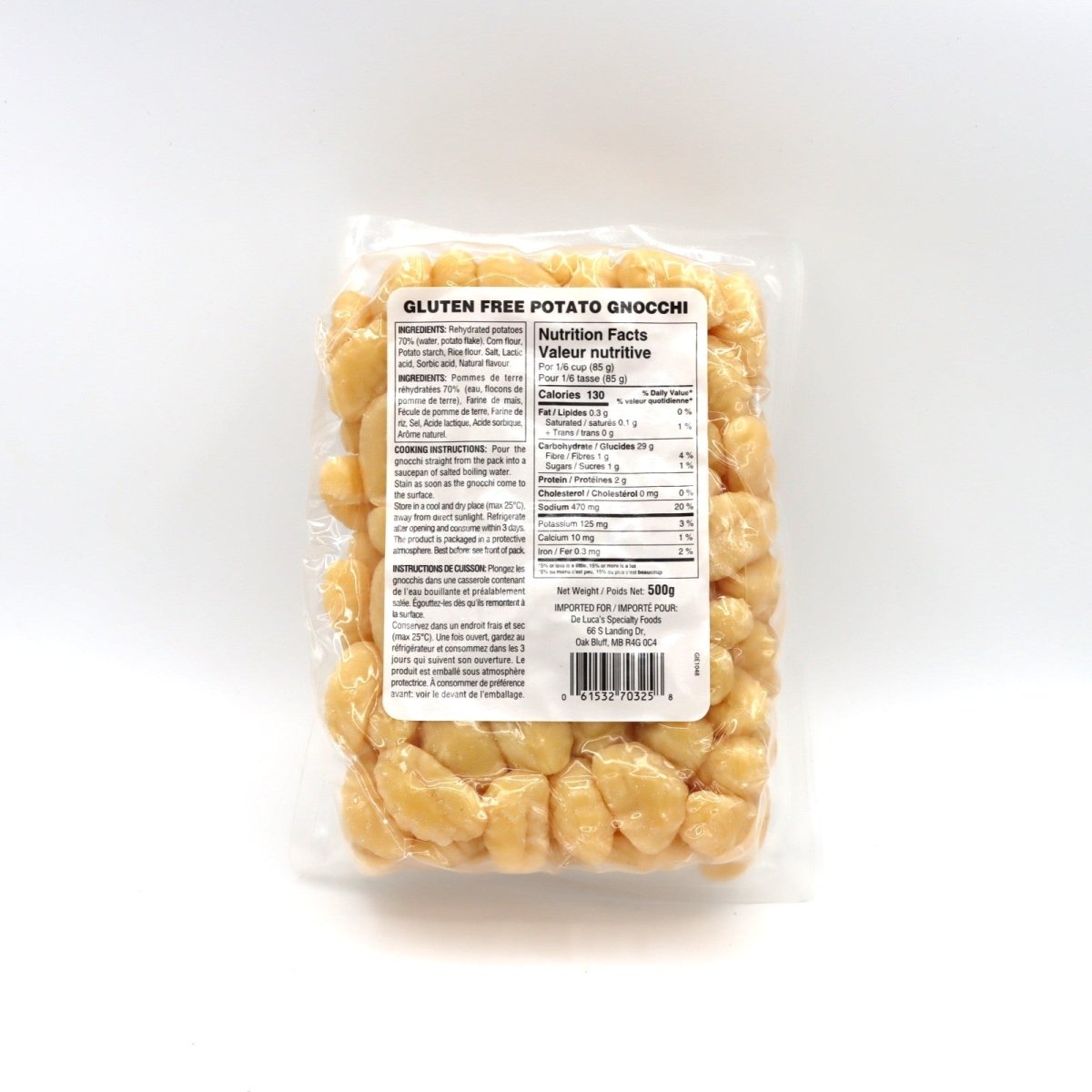 Gnocchi - Gluten Free | De Luca's Specialty Foods