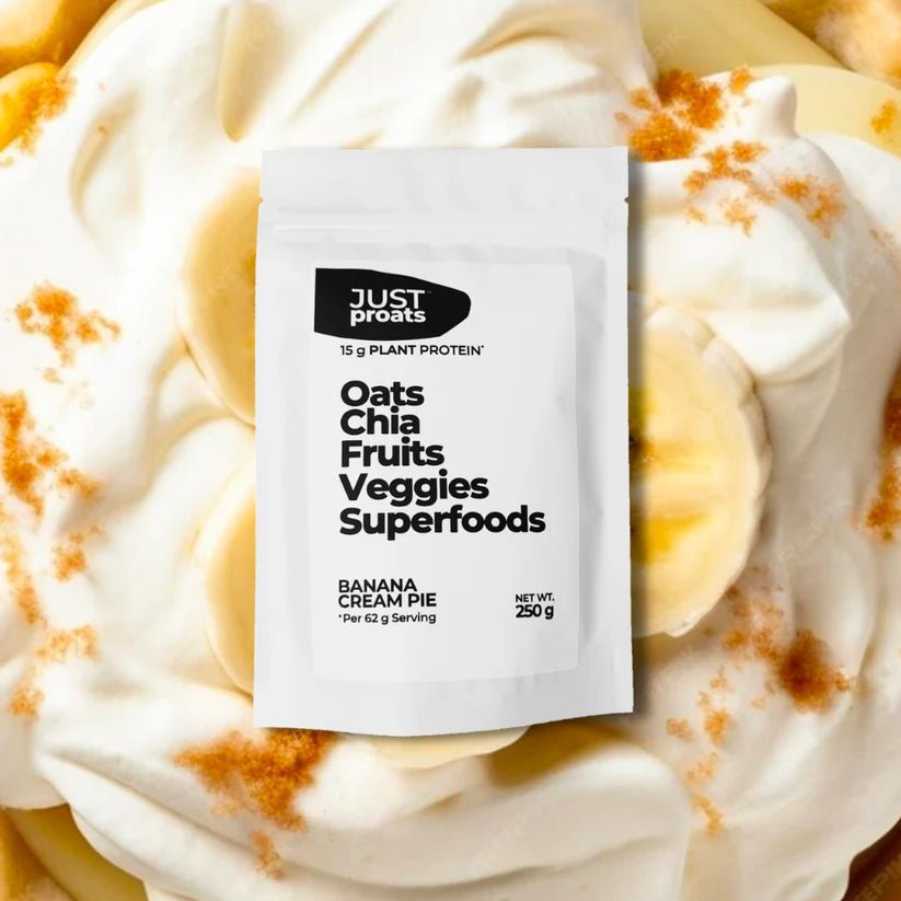 High Protein Oatmeal - Banana Cream Pie | Just Proats