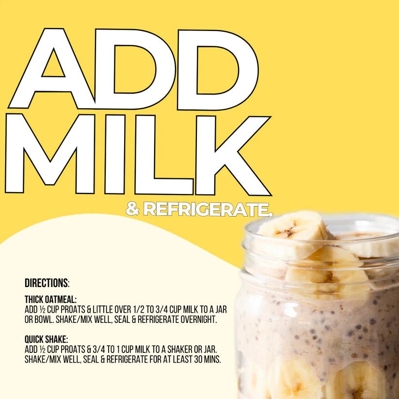 High Protein Oatmeal - Banana Cream Pie | Just Proats
