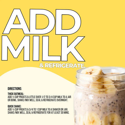 High Protein Oatmeal - Banana Cream Pie | Just Proats