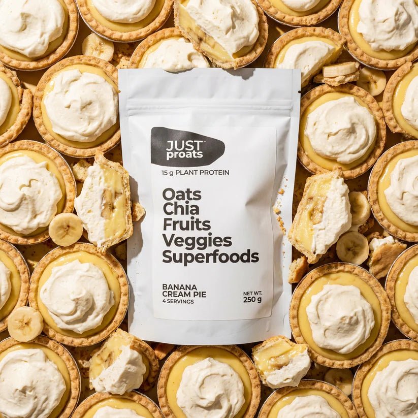 High Protein Oatmeal - Banana Cream Pie | Just Proats