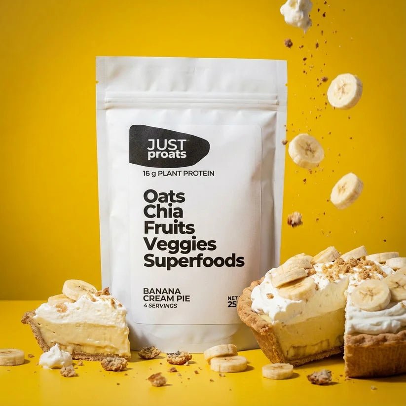 High Protein Oatmeal - Banana Cream Pie | Just Proats