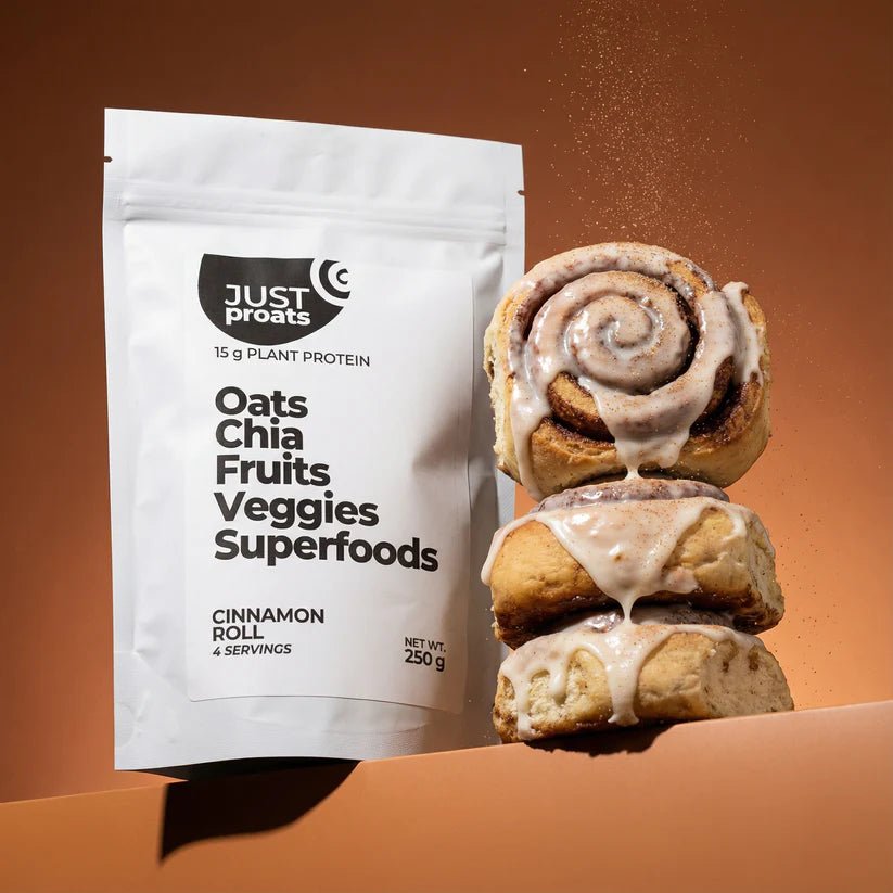 High Protein Oatmeal - Cinnamon Roll | Just Proats