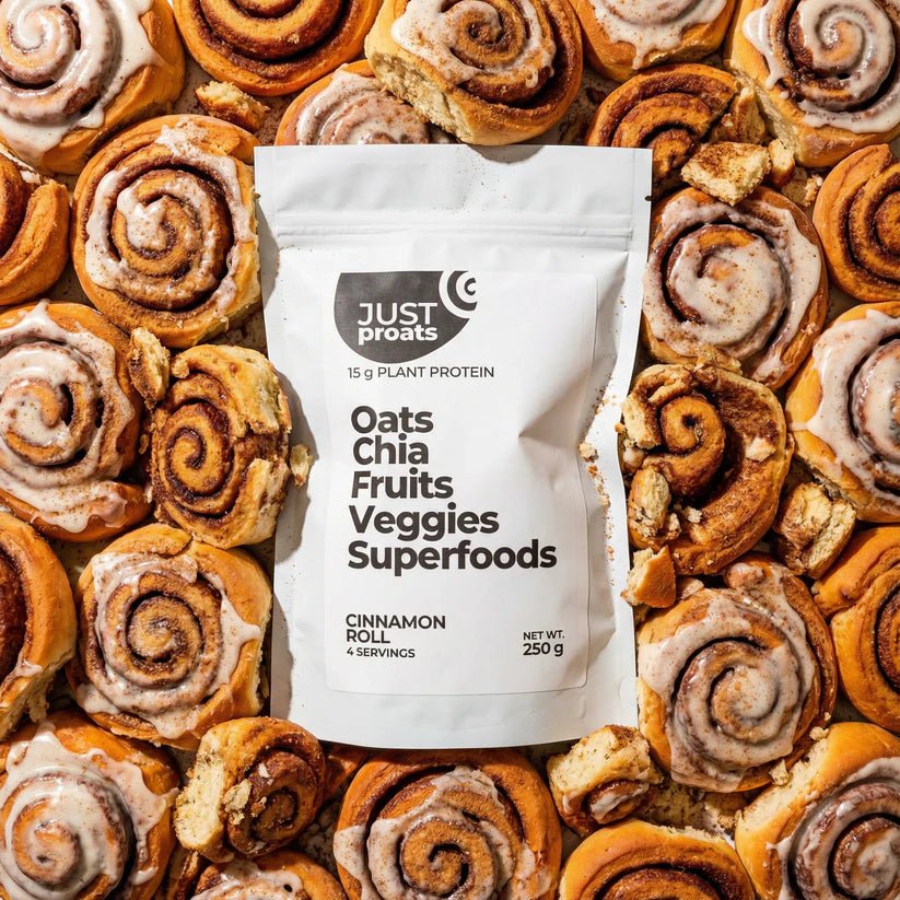 High Protein Oatmeal - Cinnamon Roll | Just Proats