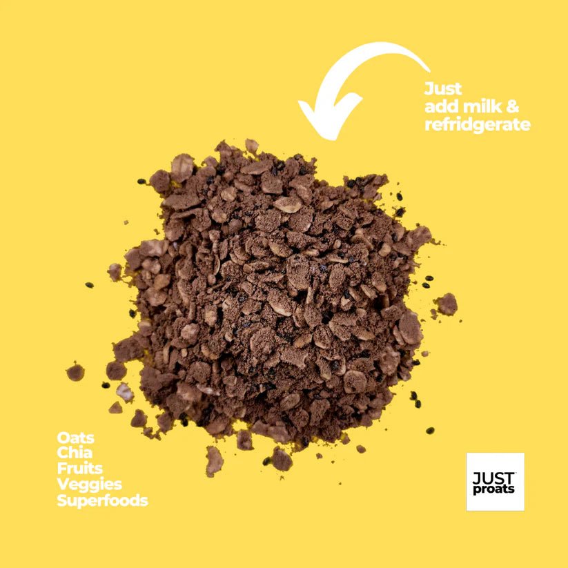 High Protein Oatmeal - Dark Chocolate Brownie | Just Proats