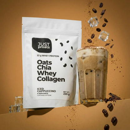 High Protein Oatmeal - Iced Cappuccino | Just Proats
