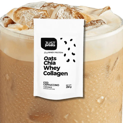 High Protein Oatmeal - Iced Cappuccino | Just Proats