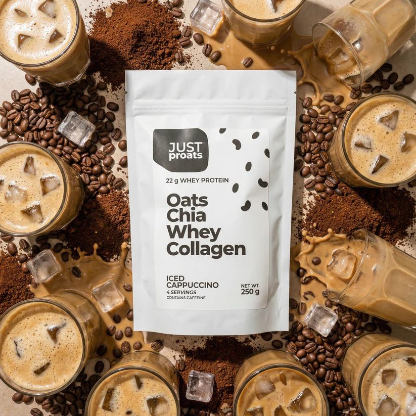 High Protein Oatmeal - Iced Cappuccino | Just Proats