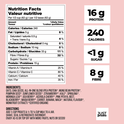 High Protein Oatmeal - Just Proats - AgriTech North