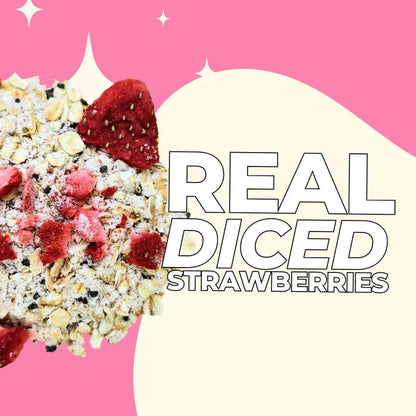 High Protein Oatmeal - Strawberry Sundae | Just Proats