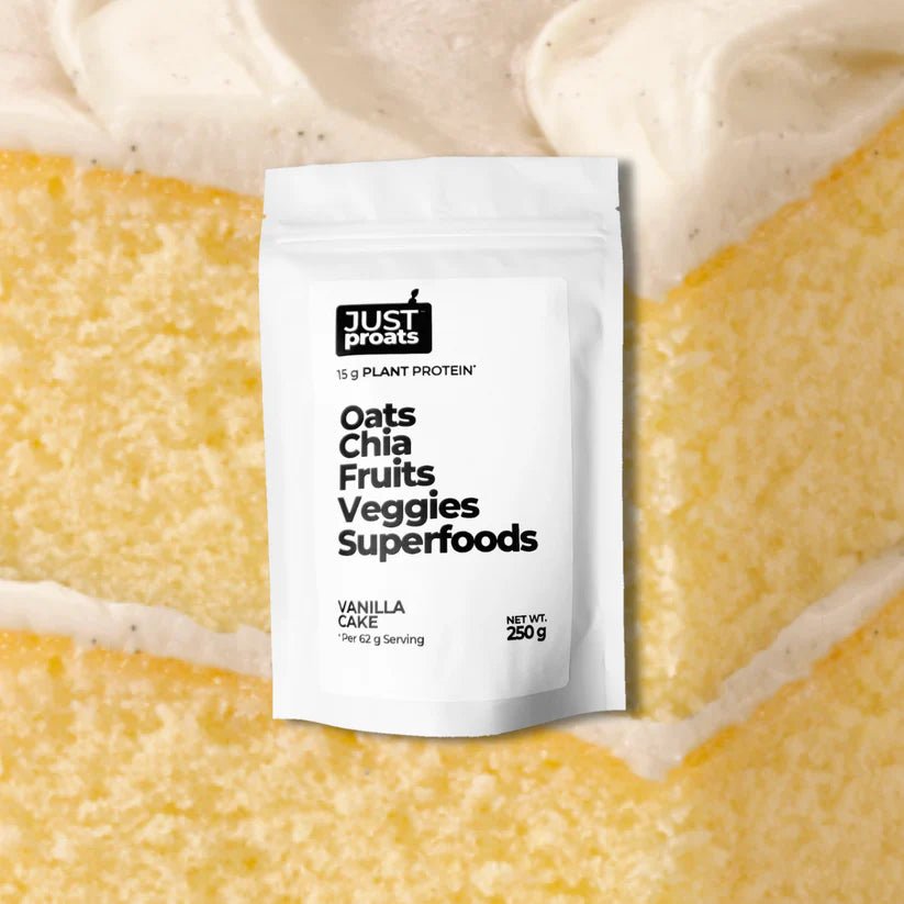 High Protein Oatmeal - Vanilla Cake | Just Proats