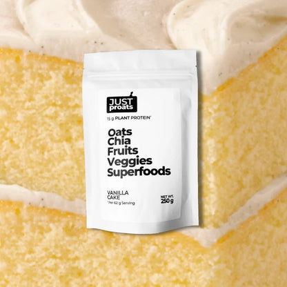 High Protein Oatmeal - Vanilla Cake | Just Proats