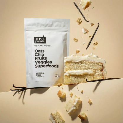 High Protein Oatmeal - Vanilla Cake | Just Proats