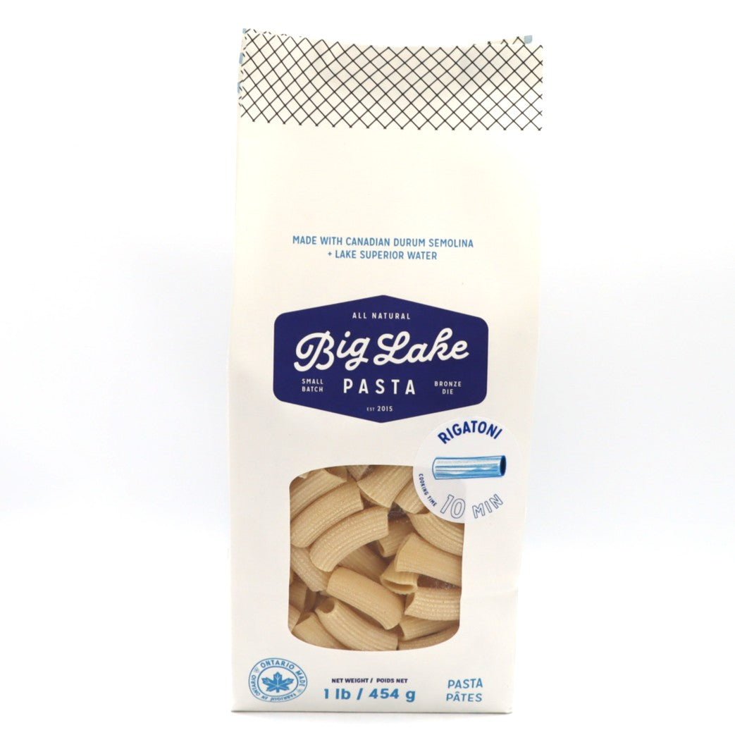 Pasta - Rigatoni - Durum Semolina | Big Lake Pasta