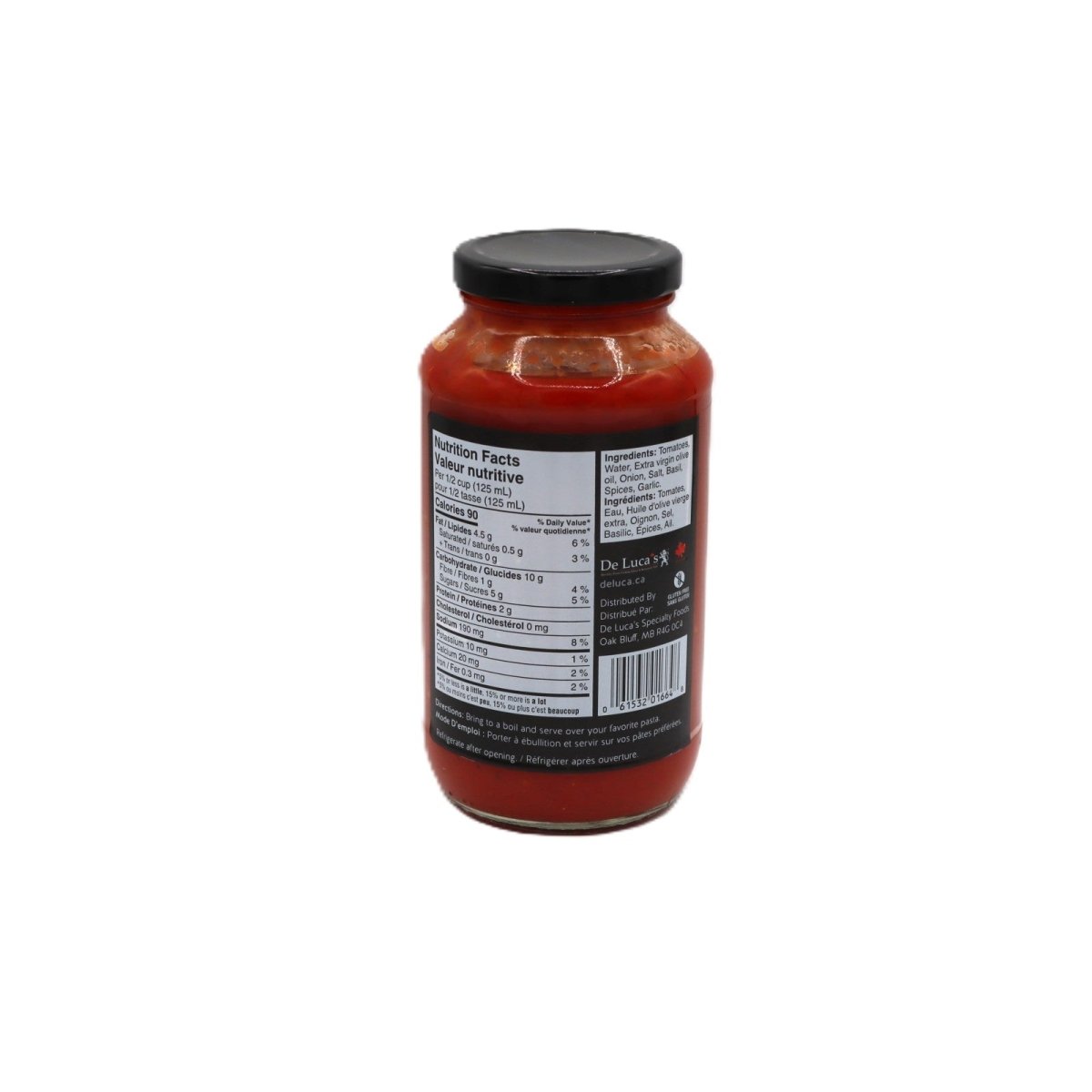 Pasta Sauce - Marinara | De Luca's Specialty Foods