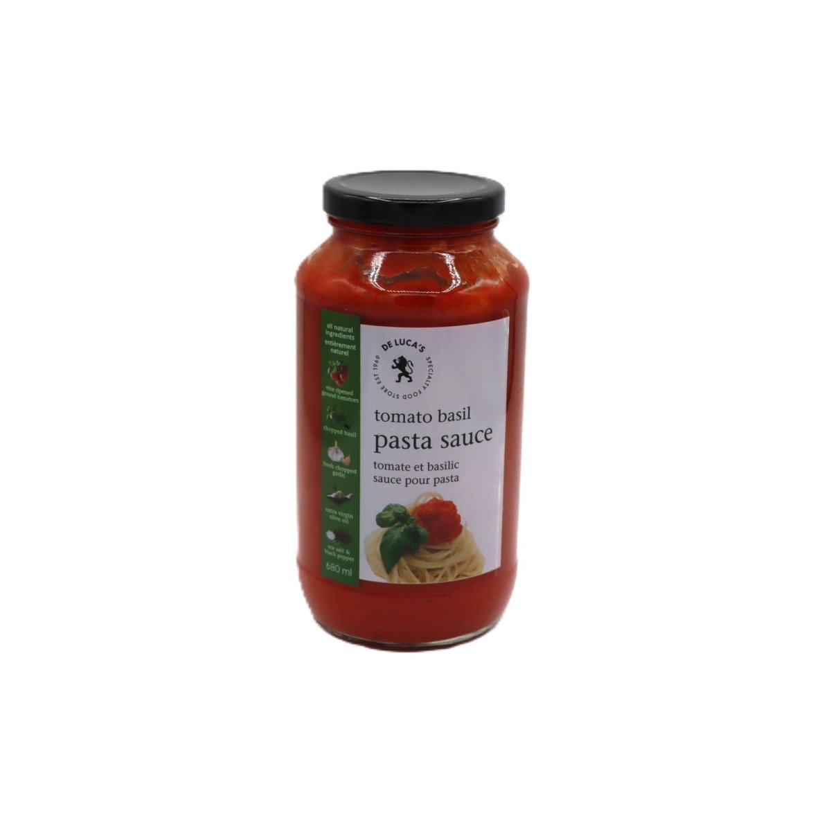 Pasta Sauce - Tomato Basil | De Luca's Specialty Foods