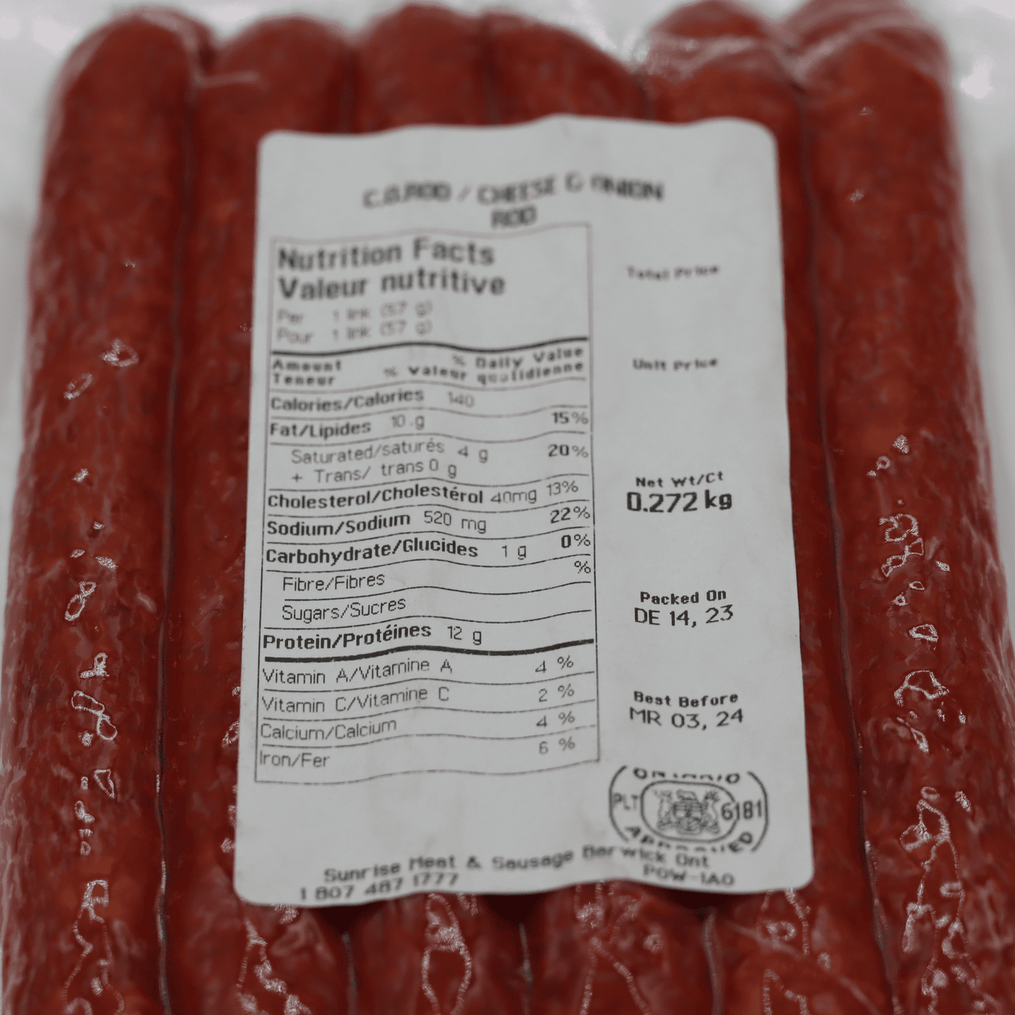 Pepperettes - Sunrise Meat & Sausage - AgriTech North