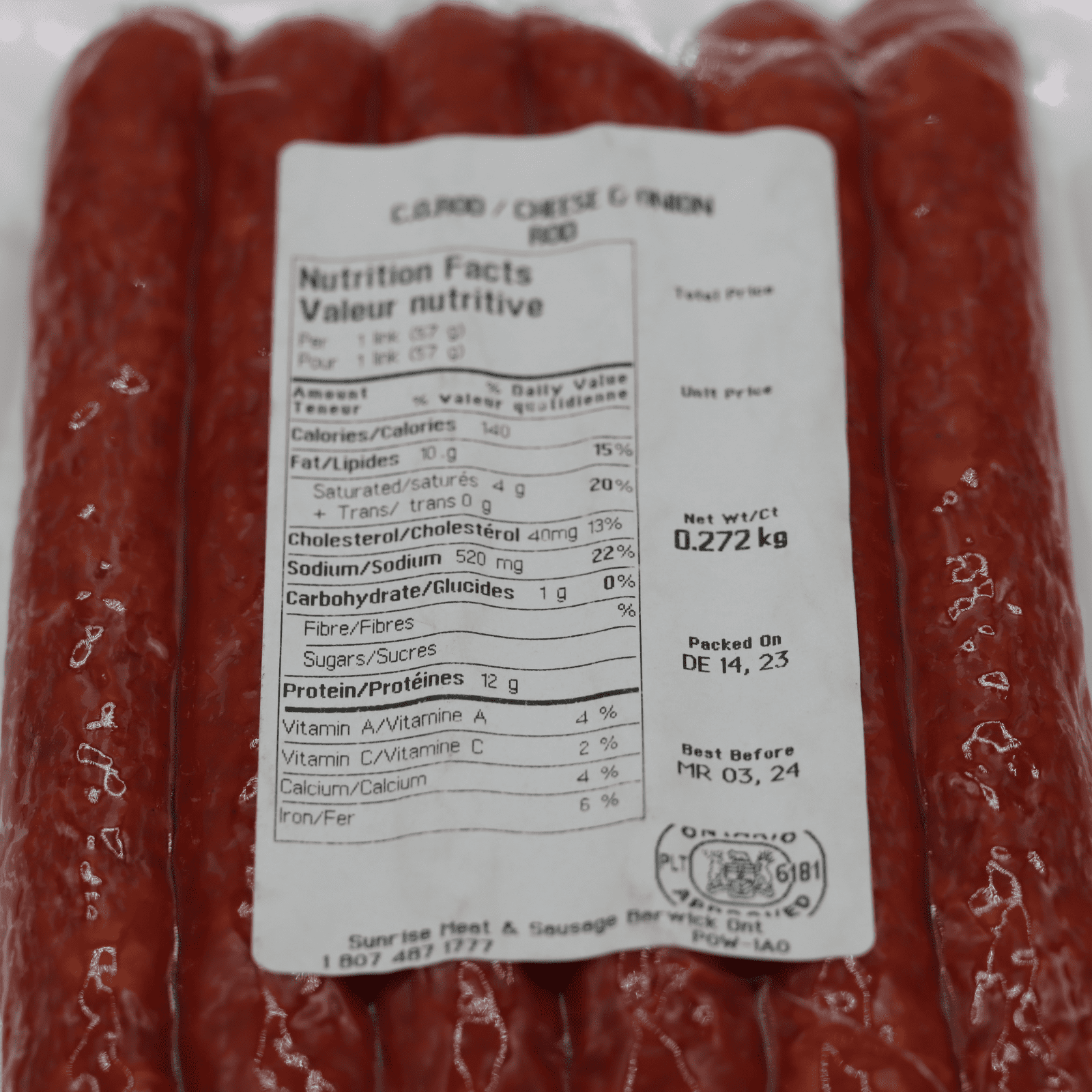 Pepperettes - Sunrise Meat & Sausage - AgriTech North