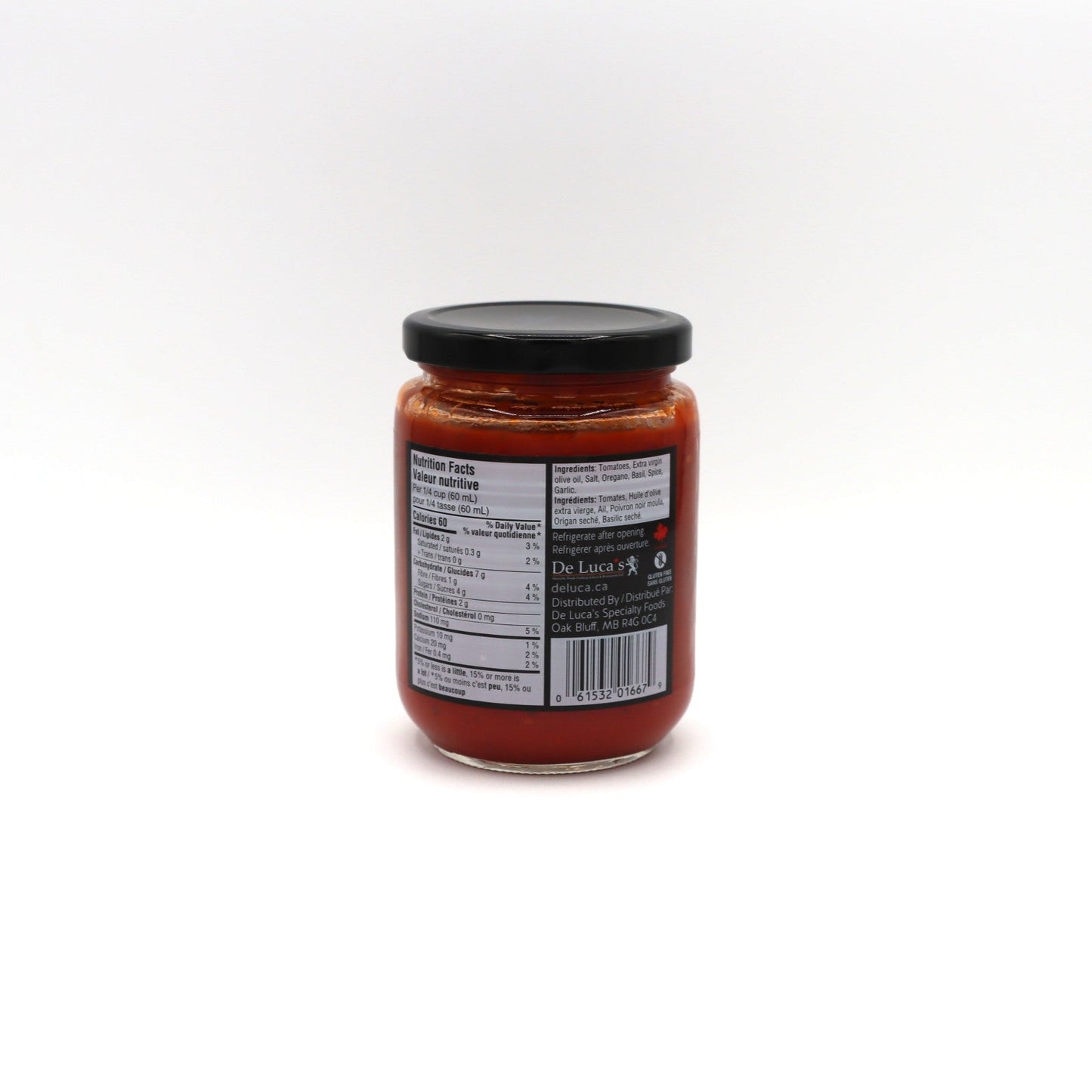Pizza Sauce - De Luca's Specialty Foods - AgriTech North