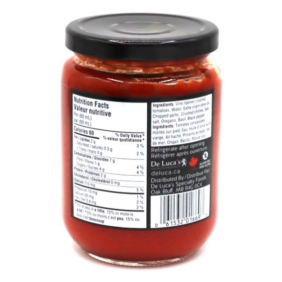 Pizza Sauce - Spicy | De Luca's Specialty Foods
