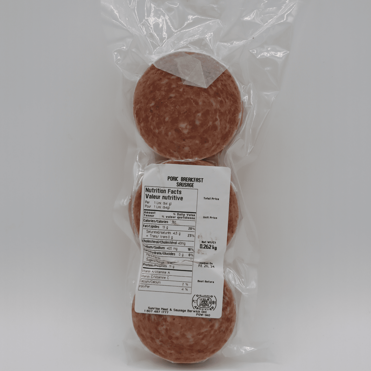 Pork Patties - Sunrise Meat & Sausage - AgriTech North