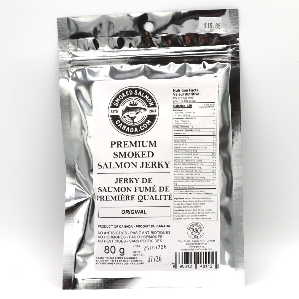 Salmon Smoked Jerky - Smoked Salmon Canada - AgriTech North