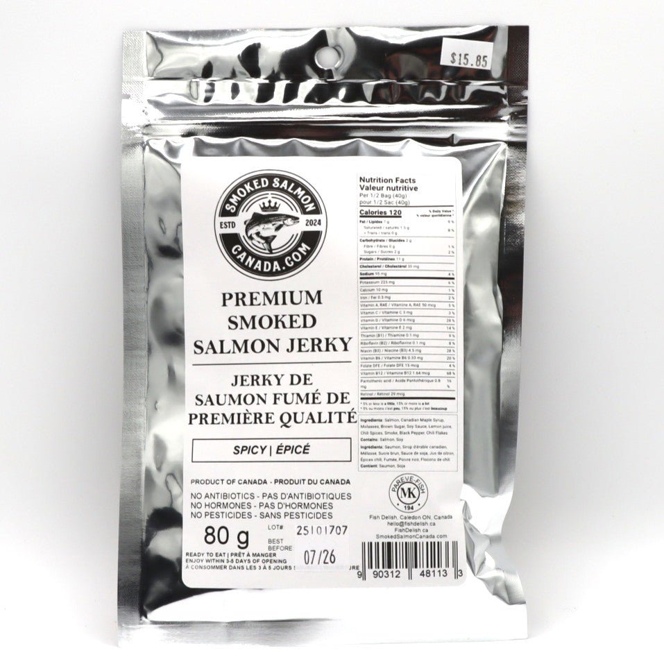 Salmon Smoked Jerky - Smoked Salmon Canada - AgriTech North