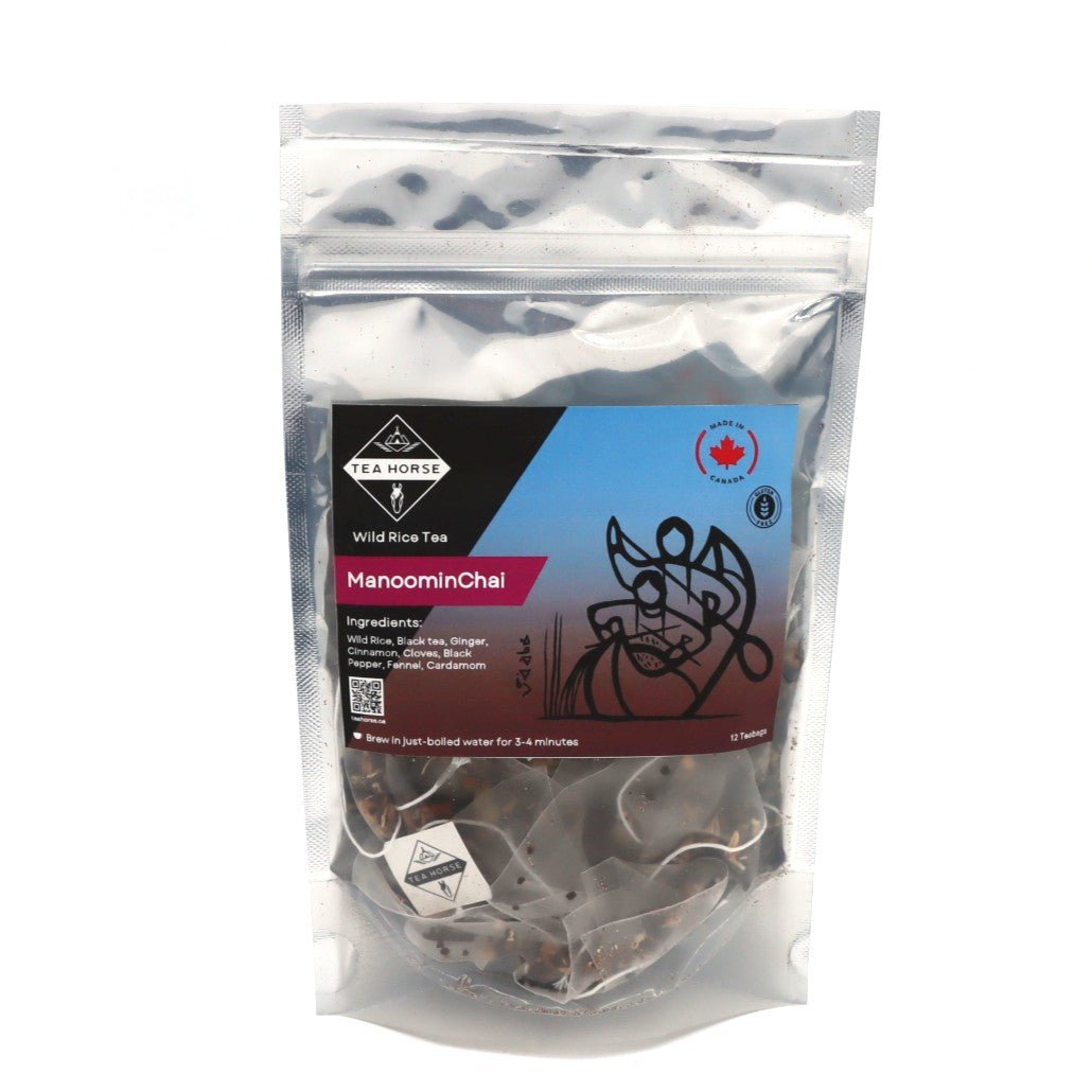 Tea - ManoominChai - Roasted Wild Rice & Spiced Black Tea (Gluten Free) - Indigenous | Tea Horse