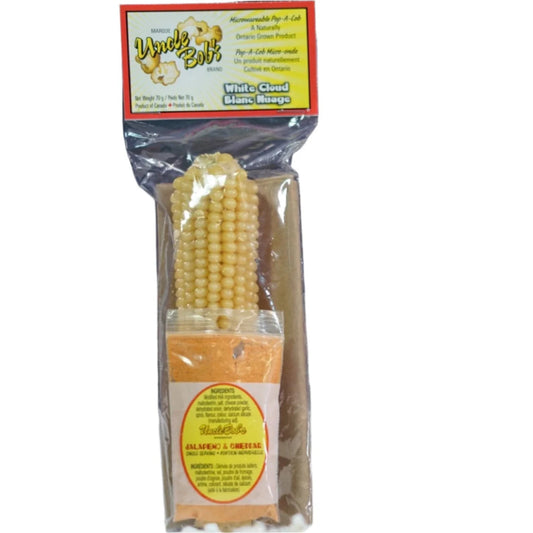 White Cloud Pop A Cob with Jalapeño Seasoning | Uncle Bob's